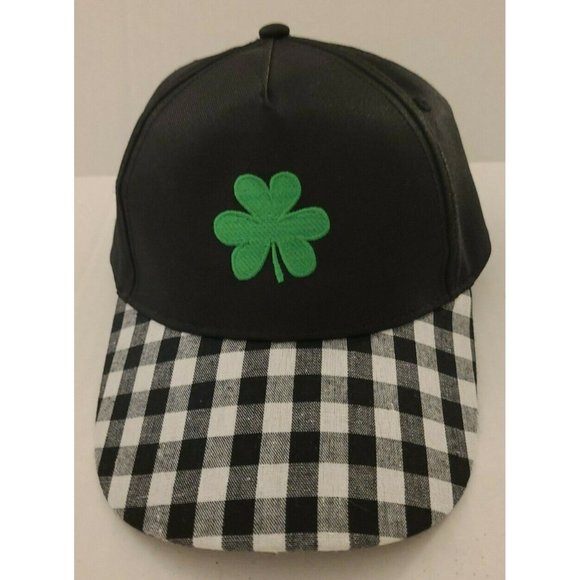 Clover Baseball Hat - Plaid and Solid Pattern - Picture 1 of 6